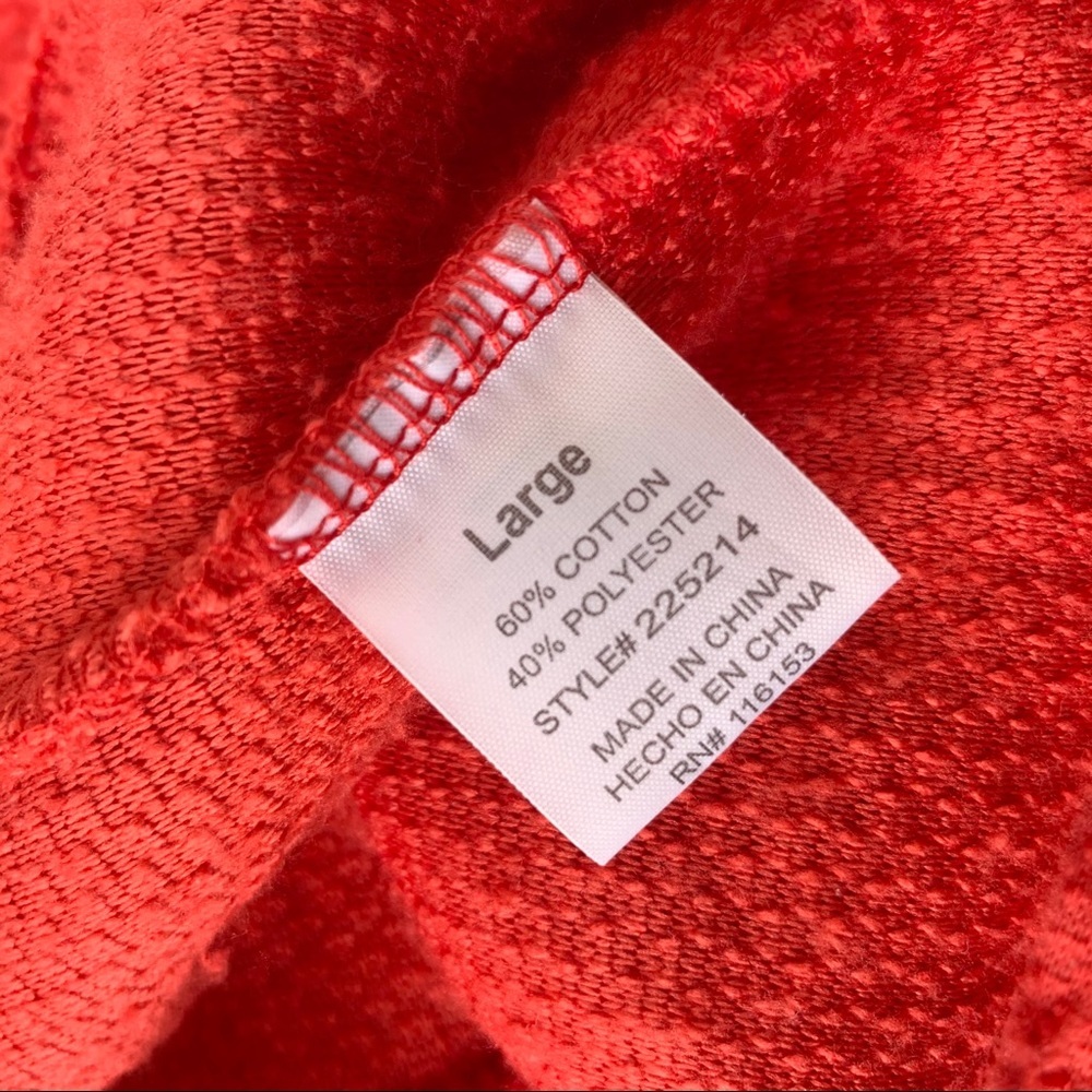 🌸New🌸 Poof New York Sherpa Pullover Large Red - Picture 5 of 7